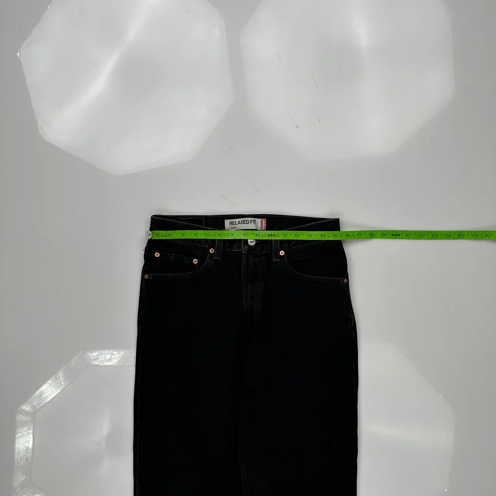 Levis 550 Jeans - 31W 27L Black Cotton - Image 3