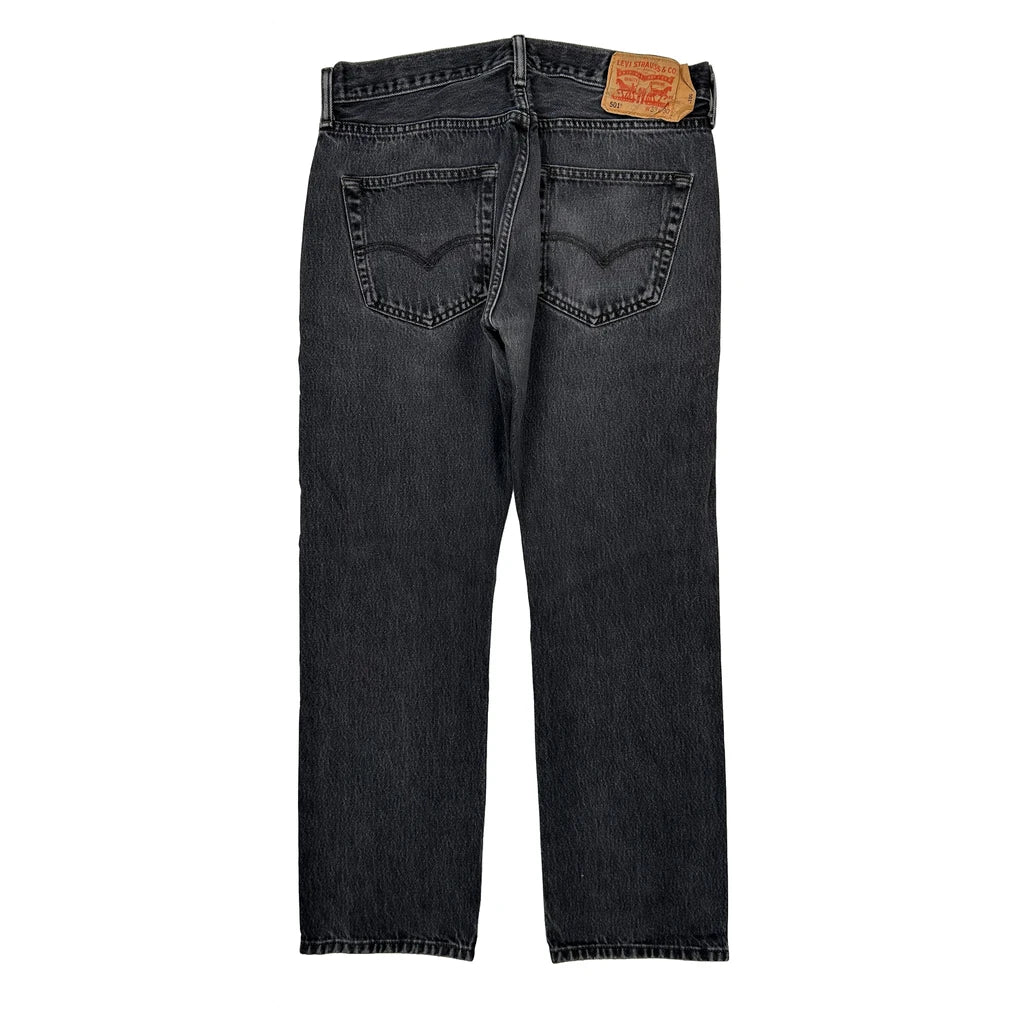 Levis Jeans - 32W 27L Black Cotton