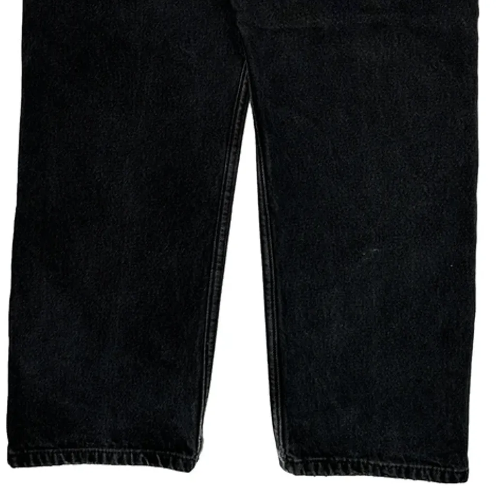 Levis 505 Jeans - 34W 28L Black Cotton - Image 9