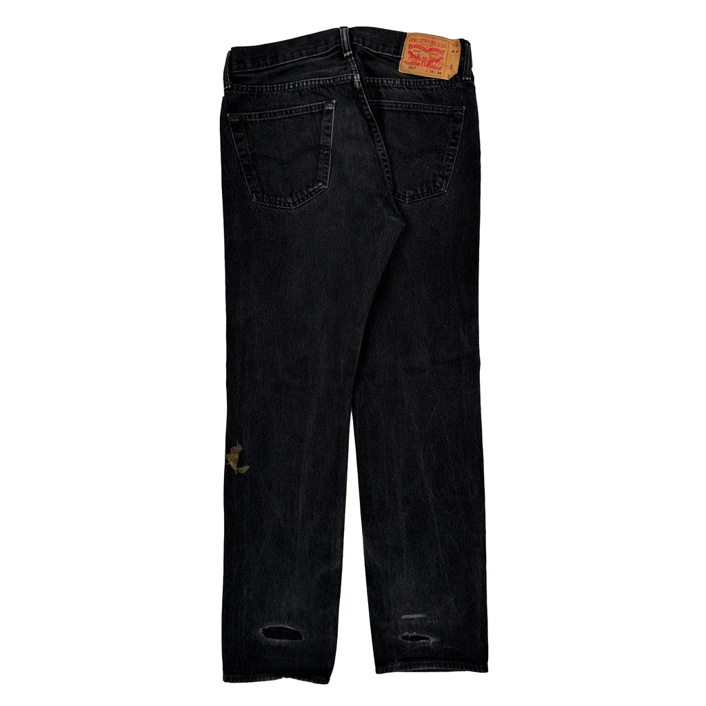 Levis Jeans - 34W 36L Black Cotton