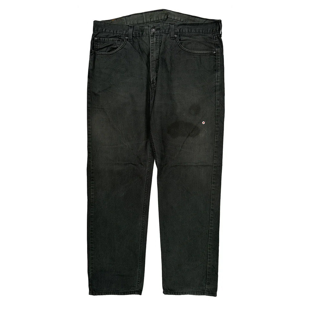 Levis 505 Jeans - 36W 31L Black Cotton - Image 2