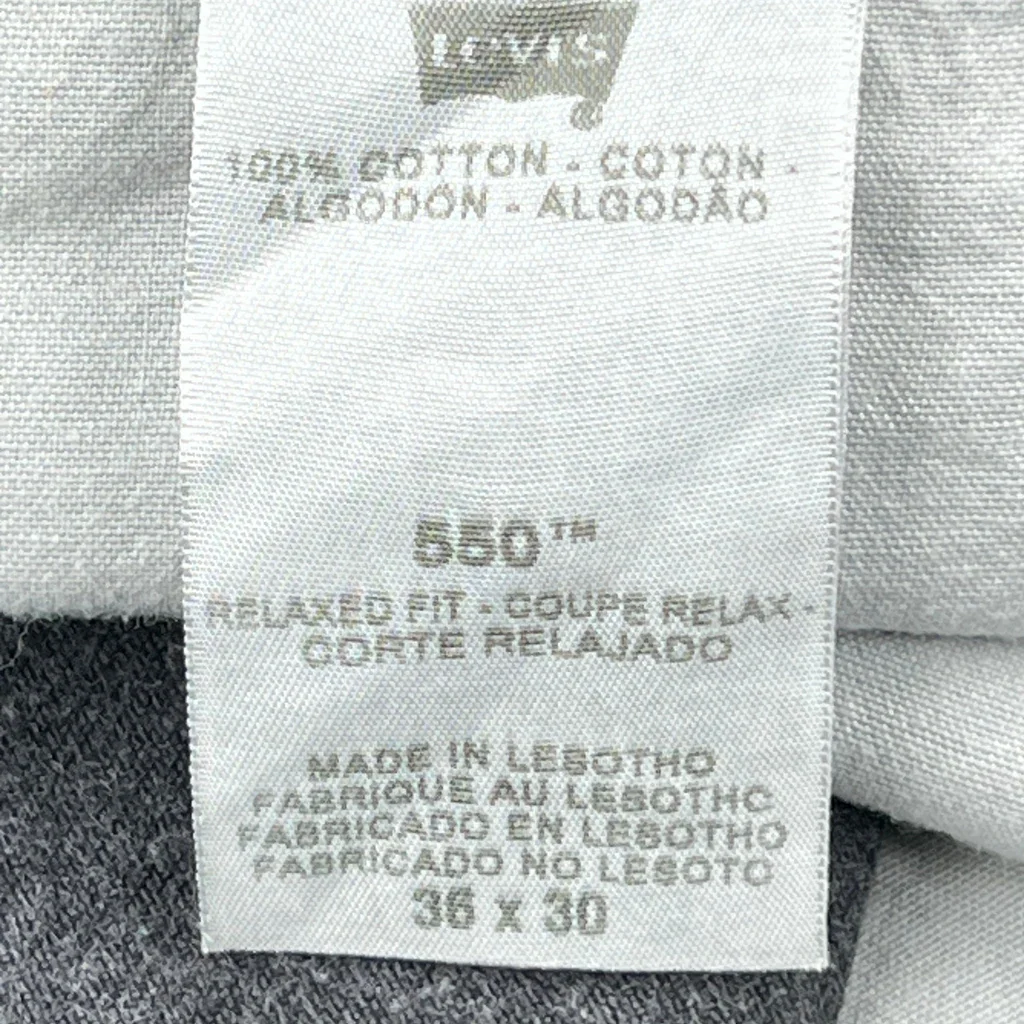 Levis Jeans - 36W 30L Black Cotton - Image 6
