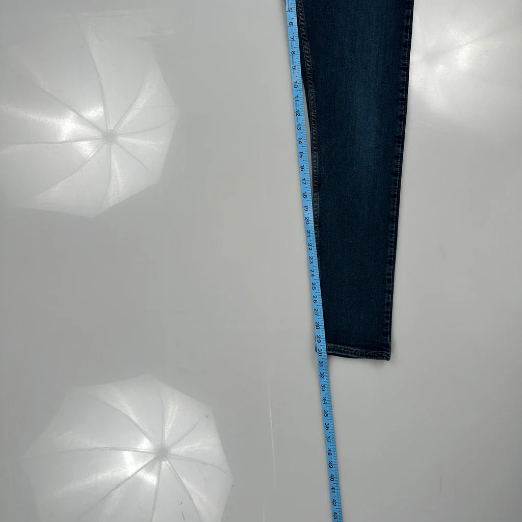 Levis Skinny Fit Jeans - 28W 30L Blue Cotton Blend - Image 5