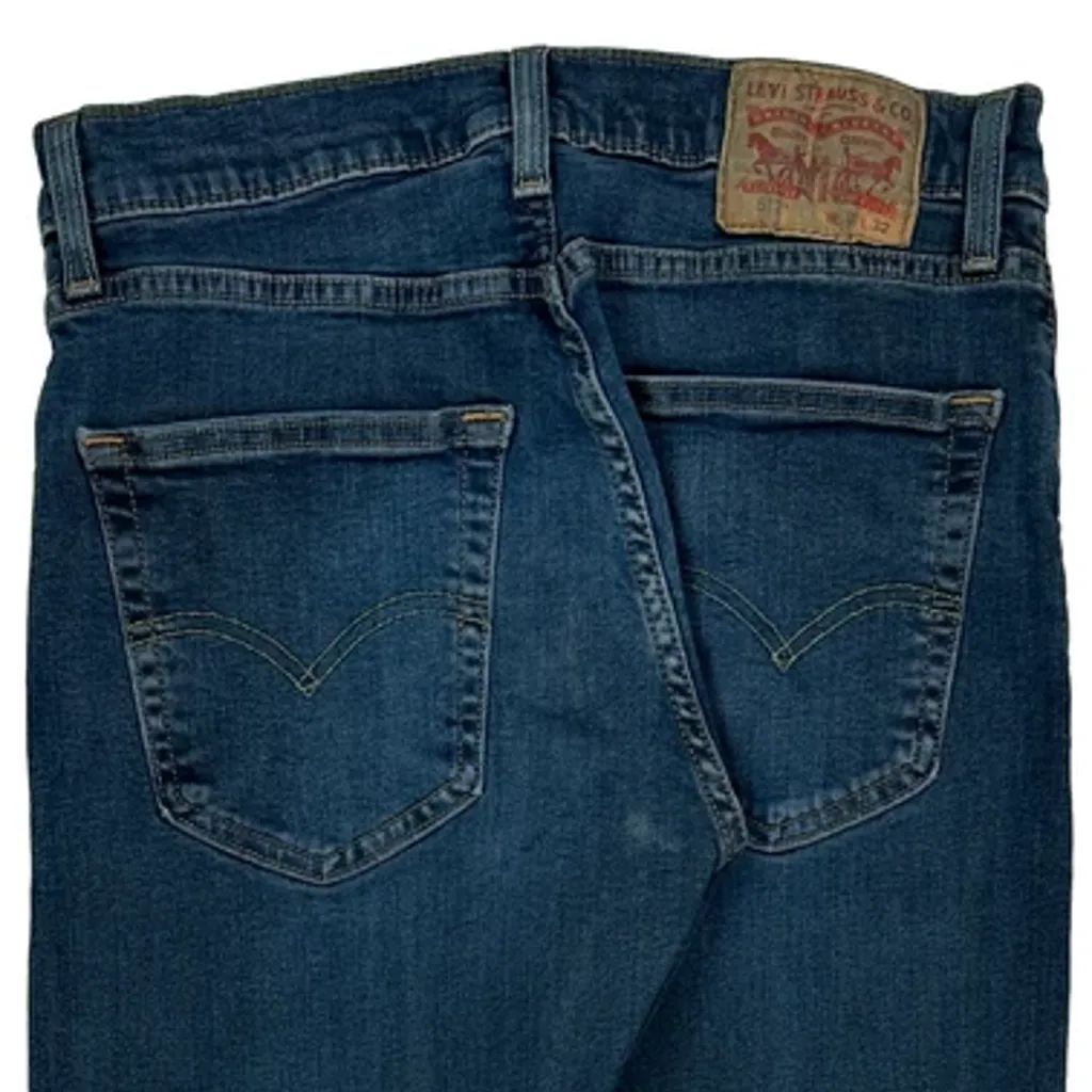 Levis Skinny Fit Jeans - 28W 30L Blue Cotton Blend - Image 8