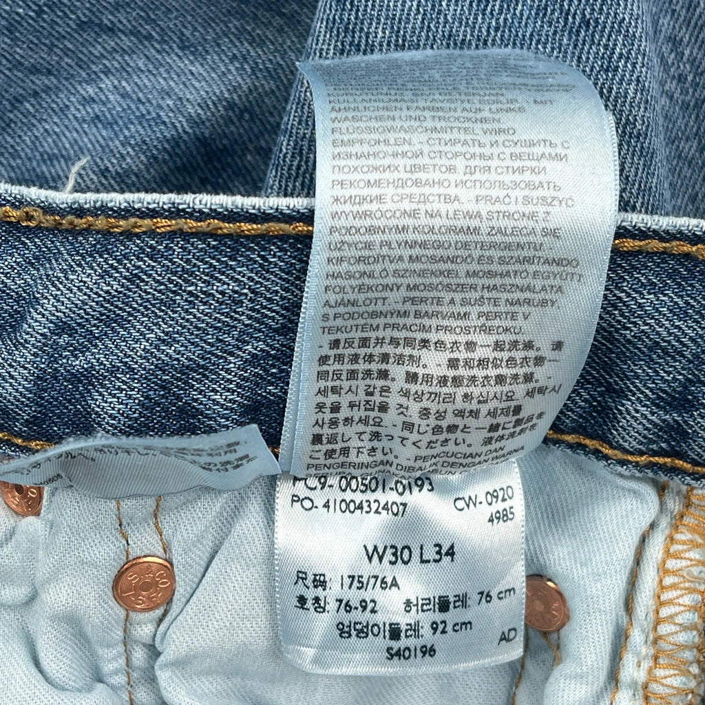 Levis Jeans - 29W 33L Blue Denim - Image 6