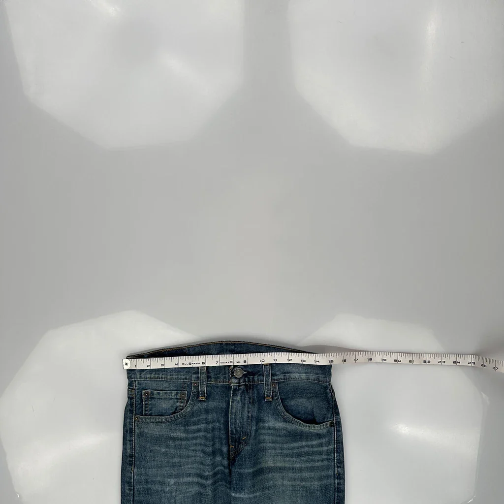 Levis 527 Boot Cut Jeans - 30W 31L Blue Cotton - Image 3
