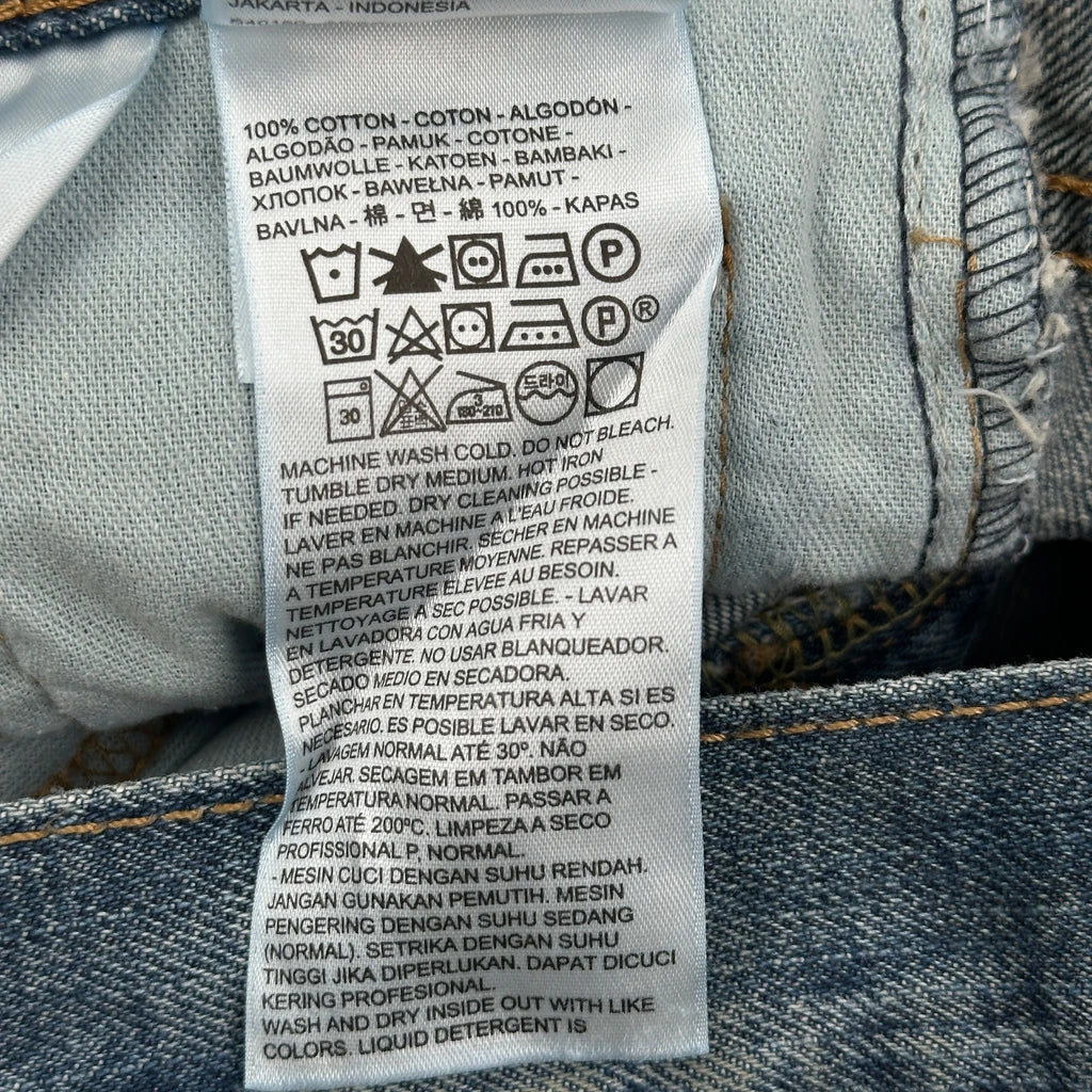 Levis 527 Boot Cut Jeans - 30W 31L Blue Cotton - Image 6