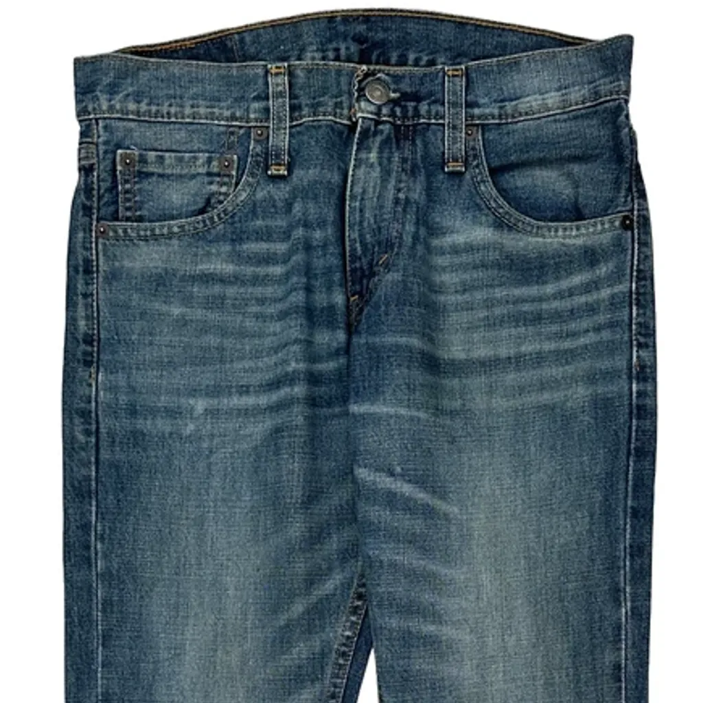 Levis 527 Boot Cut Jeans - 30W 31L Blue Cotton - Image 9