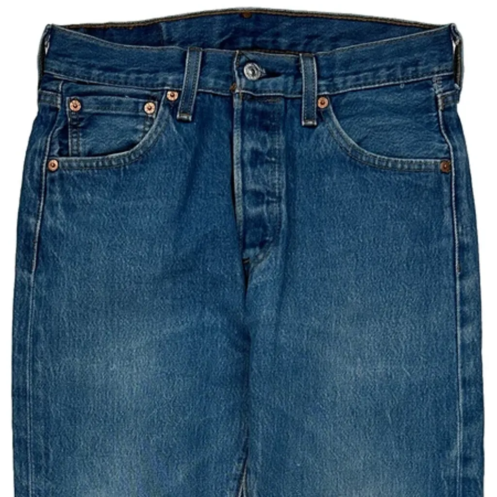 Levis 501 Jeans - 30W 27L Blue Cotton - Image 9