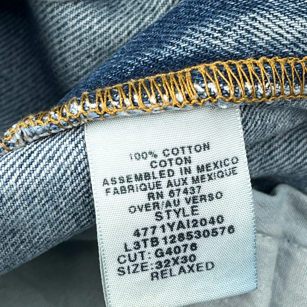 Levis Jeans - 30W 30L Blue Cotton - Image 6