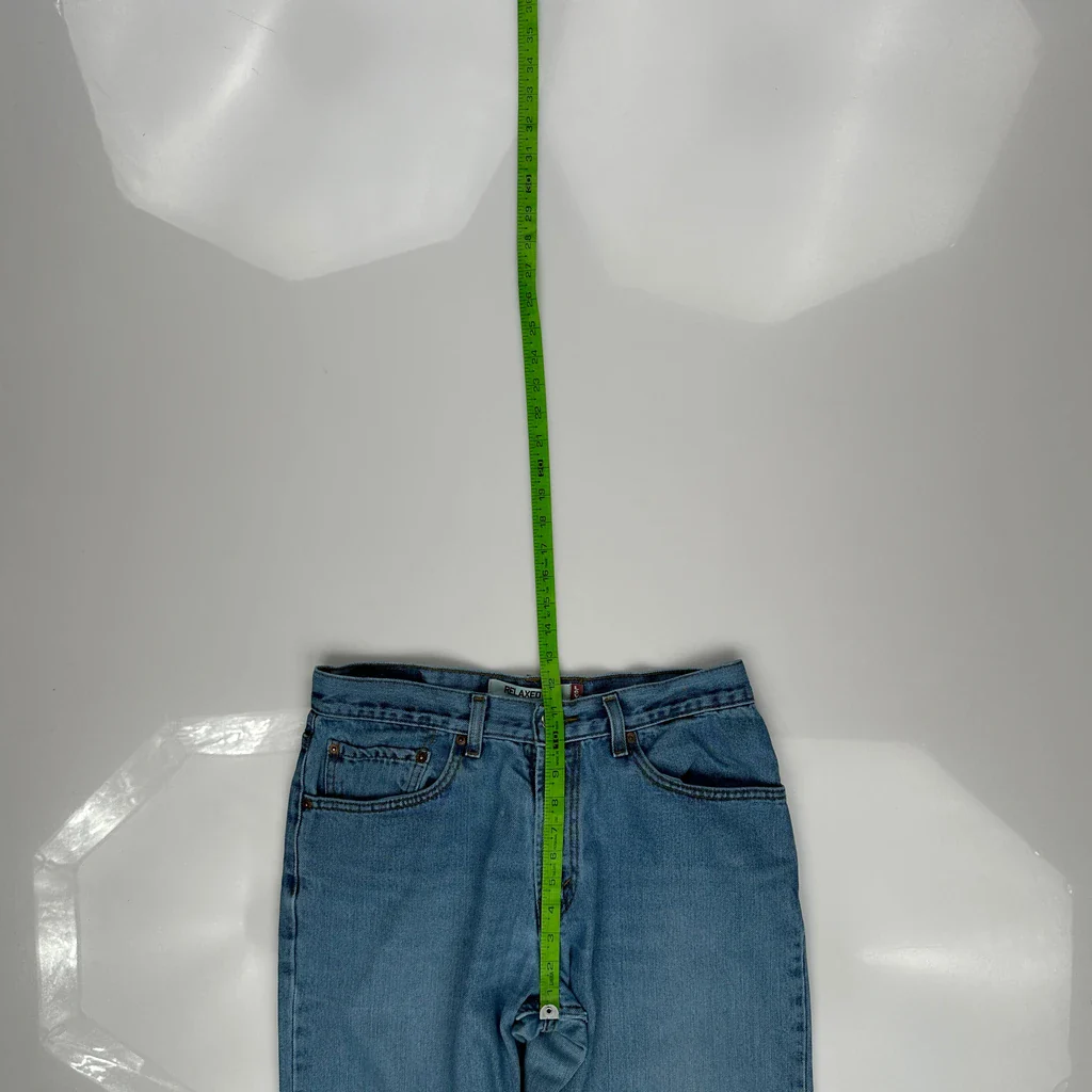 Levis Relaxed Fit Jeans - 31W 32L Blue Cotton - Image 4