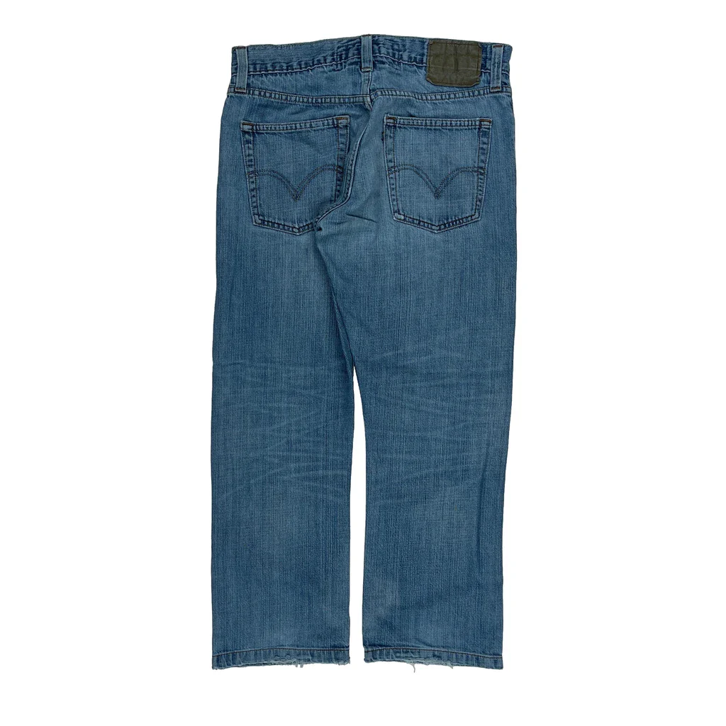 Levis Slim Jeans - 31W 27L Blue Denim