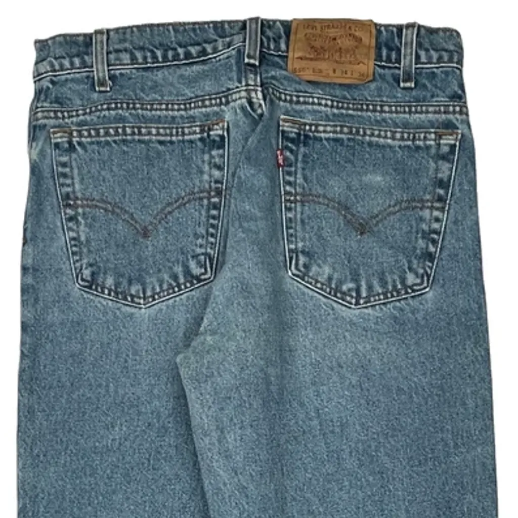 Levis 550 Jeans - 32W 35L Blue Cotton - Image 7