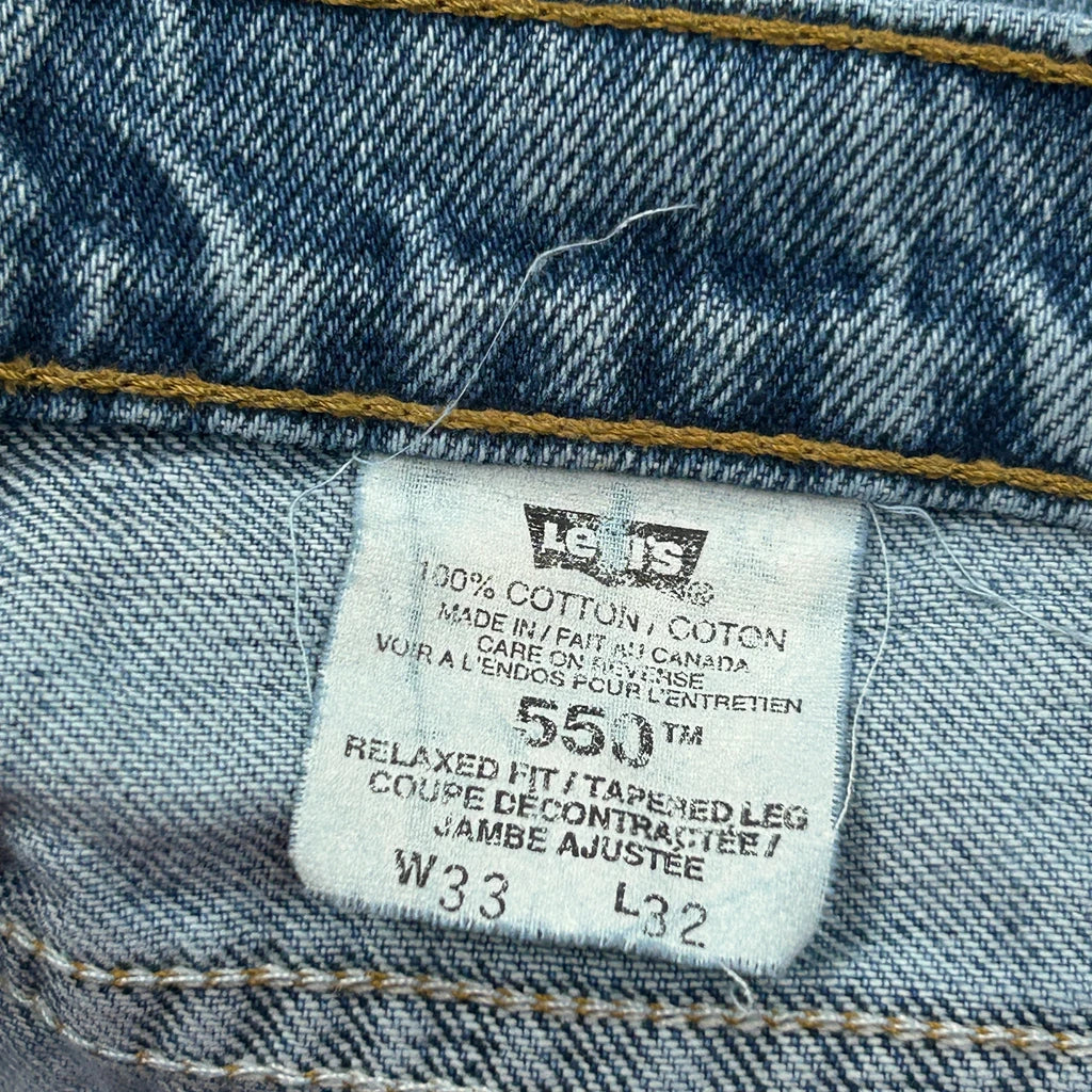 Levis 550 Jeans - 32W 32L Blue Cotton - Image 6