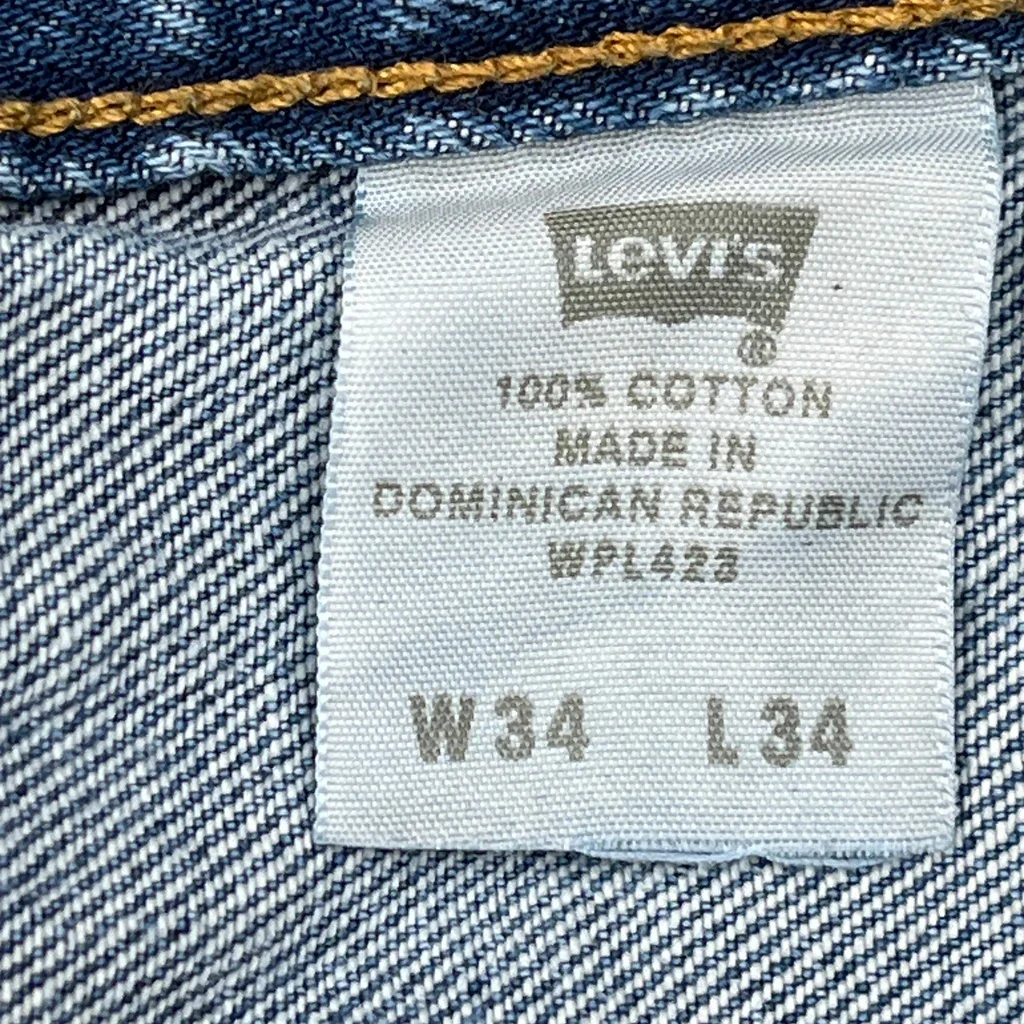 Levis Jeans - 32W 34L Blue Cotton - Image 6
