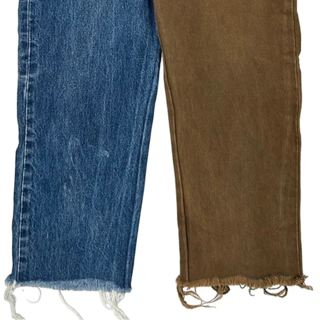 Levis Double Knee Jeans - 32W 26L Blue Cotton - Image 9