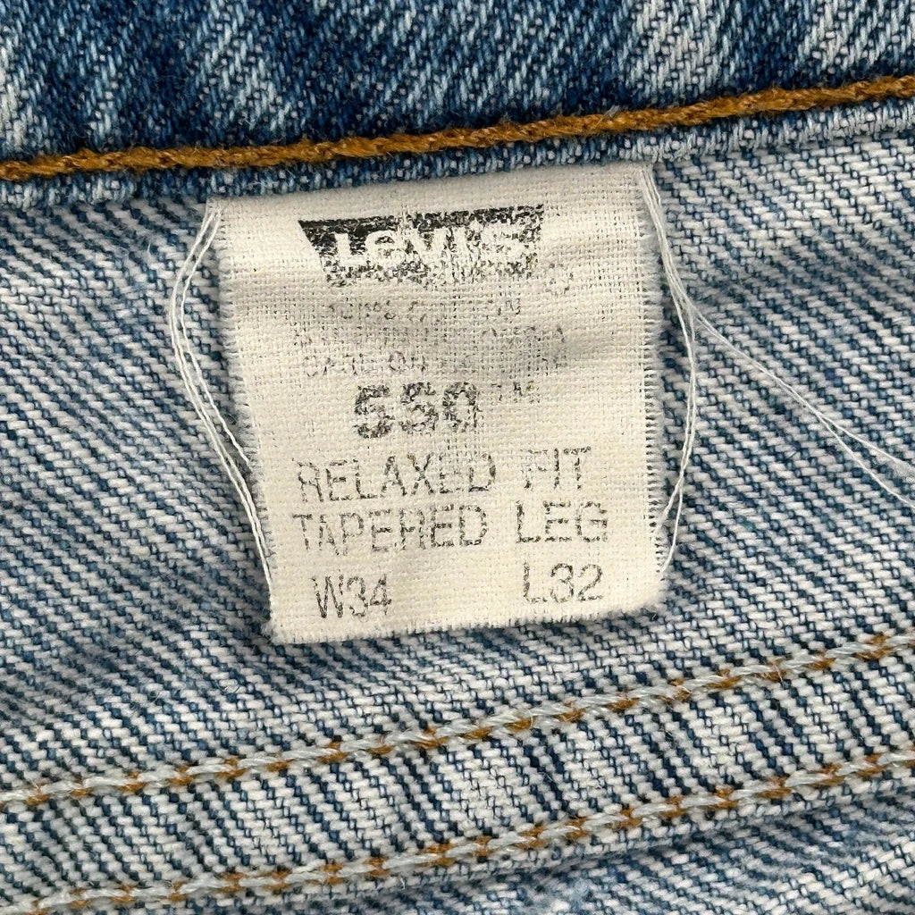 Levis 550 Jeans - 33W 32L Blue Denim - Image 6