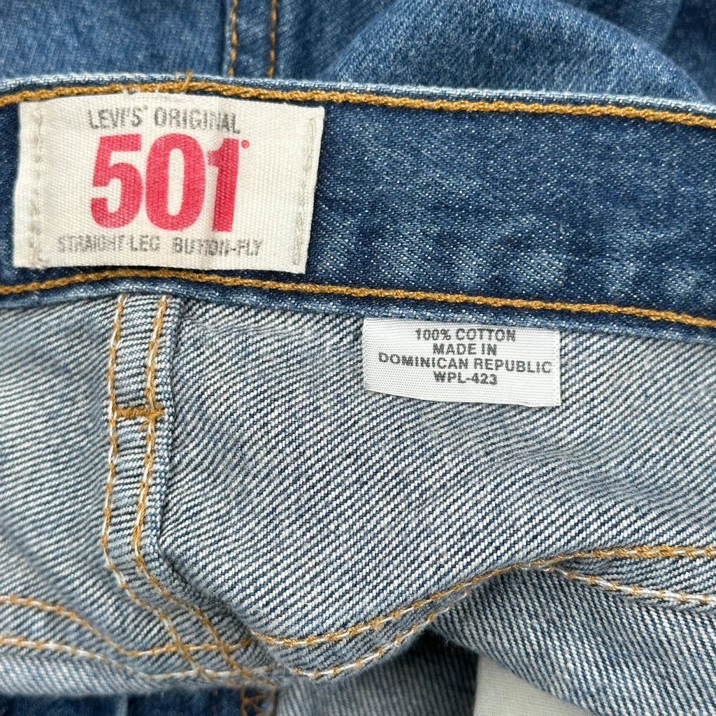 Levis 501 Jeans - 34W 28L Blue Cotton - Image 6