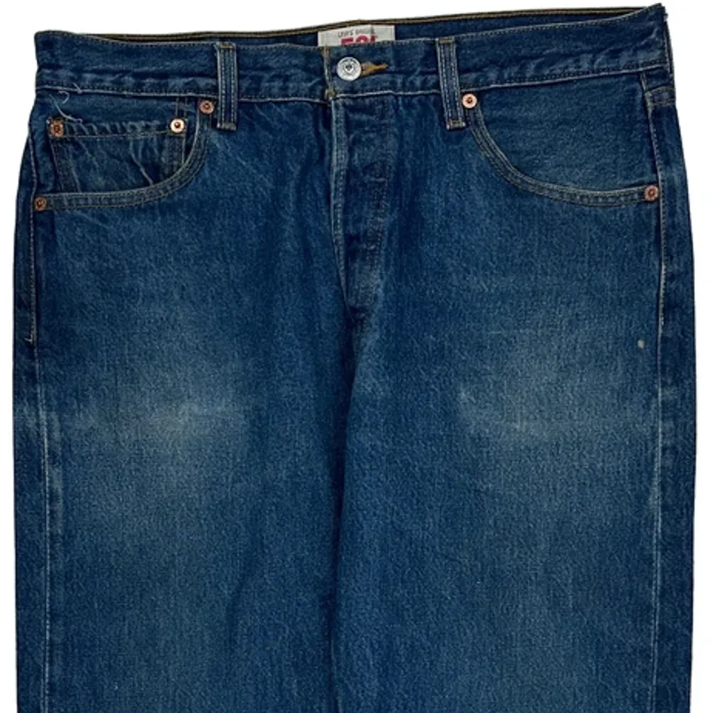 Levis 501 Jeans - 34W 28L Blue Cotton - Image 9