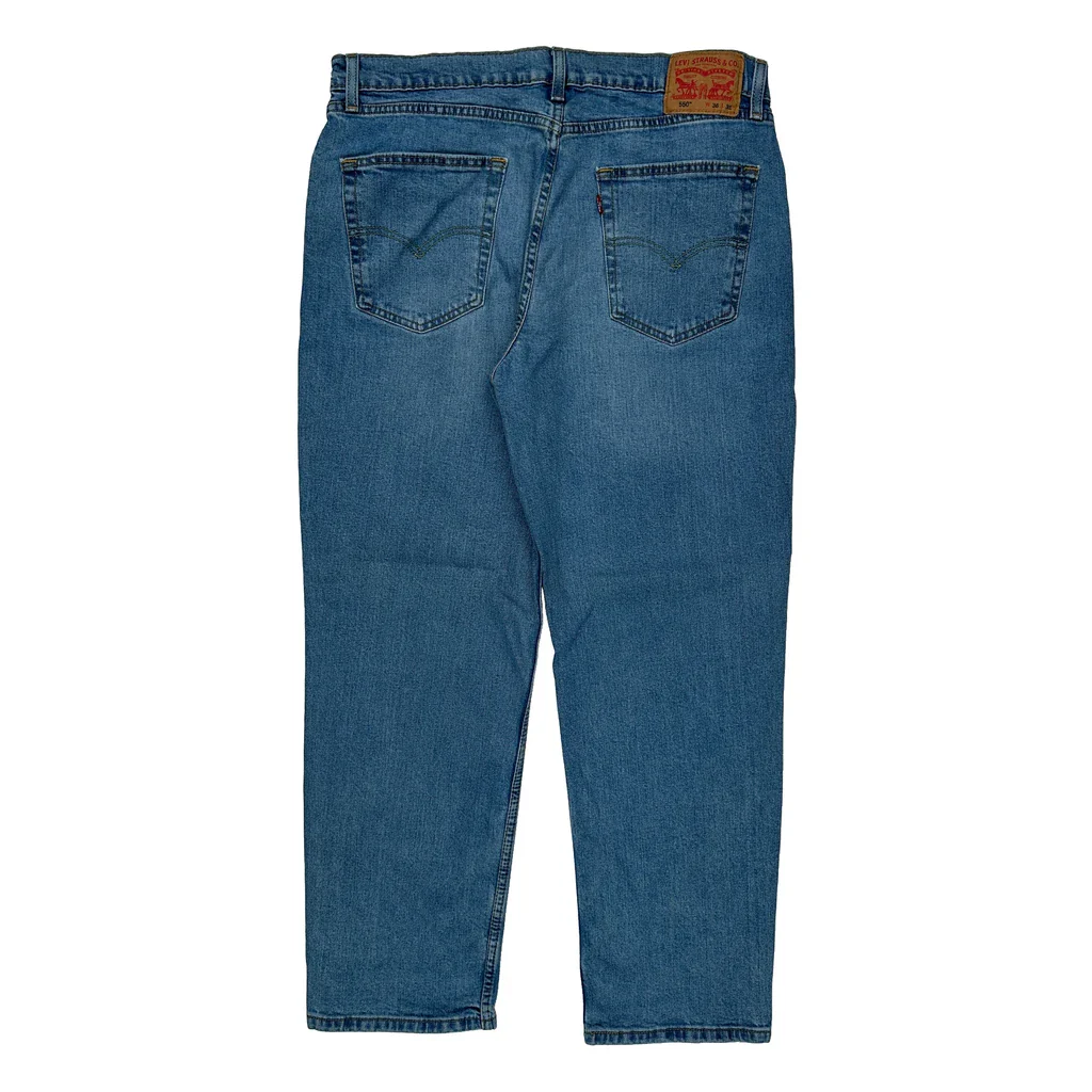 Levis 550 Jeans - 35W 30L Blue Cotton