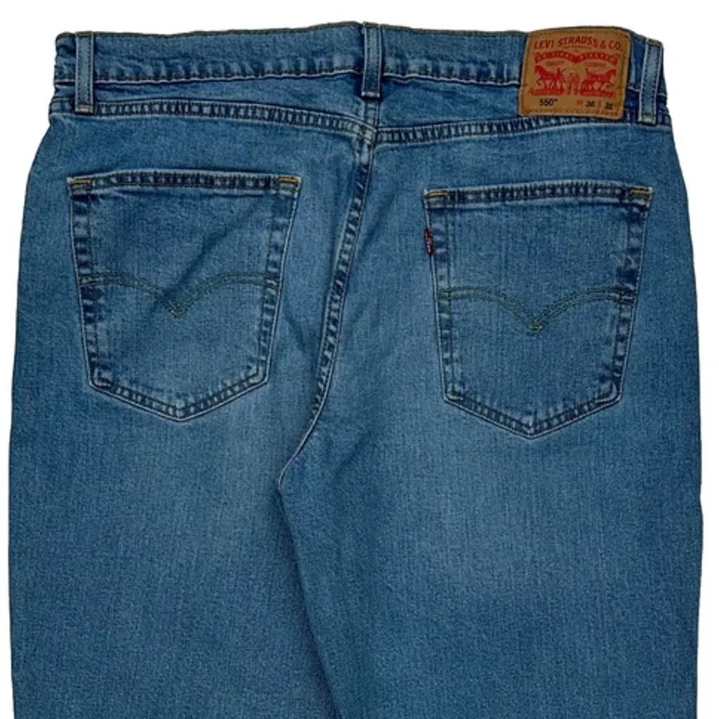 Levis 550 Jeans - 35W 30L Blue Cotton - Image 7