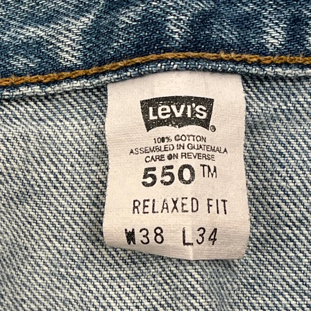 Levis 550 Jeans - 36W 34L Blue Cotton - Image 6