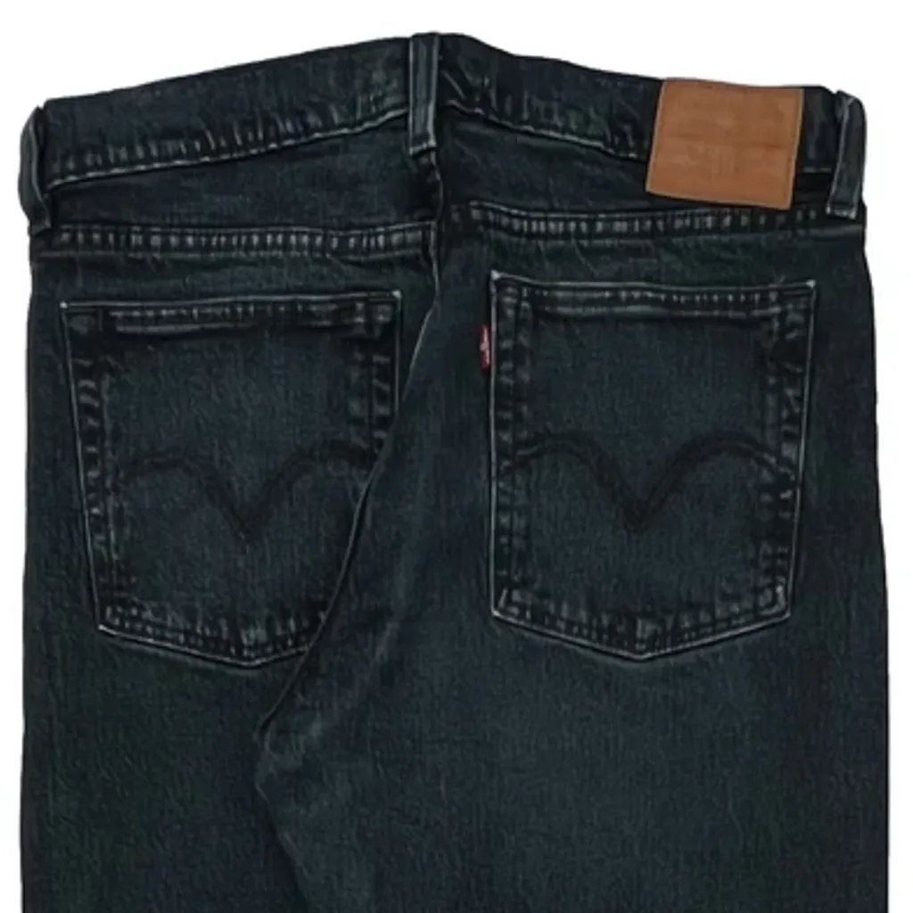 Levis Slim Fit Jeans - 30W 28L Dark Wash Cotton - Image 7