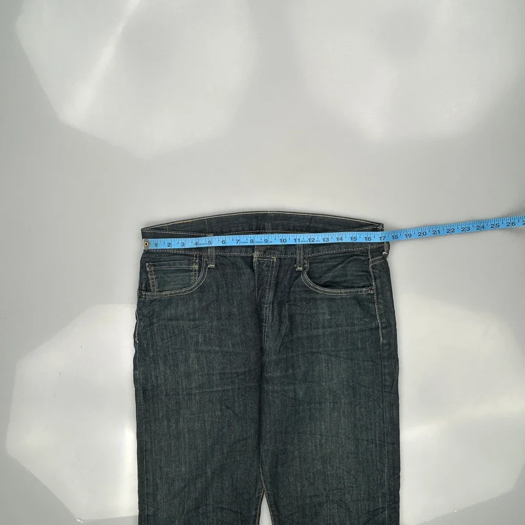 Levis Jeans - 34W 31L Dark Wash Cotton - Image 3