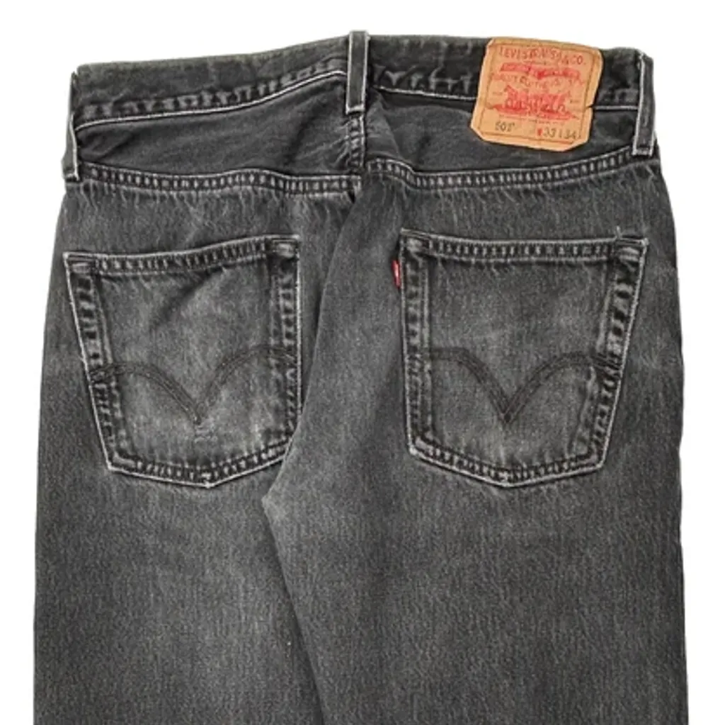 Levis 501 Jeans - 30W 34L Gray Cotton - Image 7