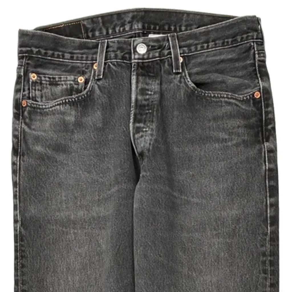 Levis 501 Jeans - 30W 34L Gray Cotton - Image 9