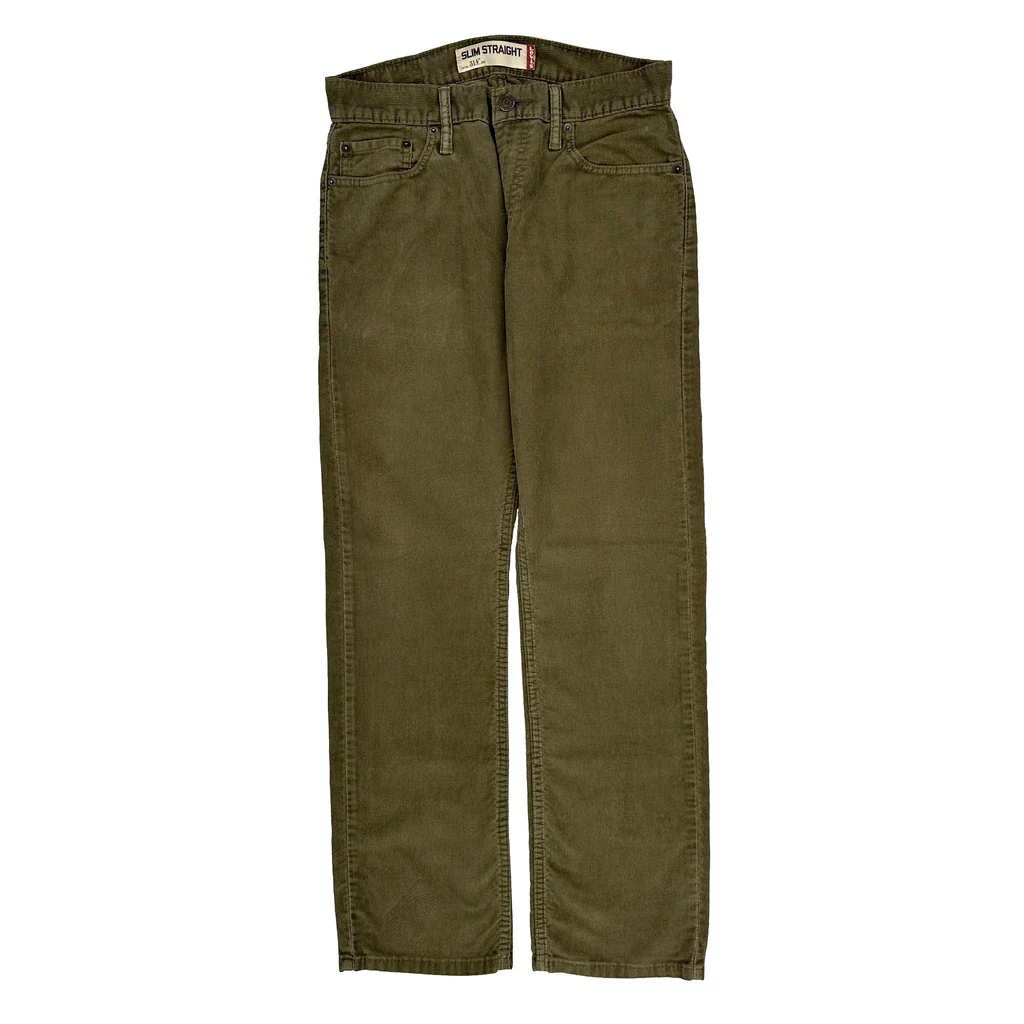 Levis Slim Jeans - 29W 31L Green Cotton - Image 2