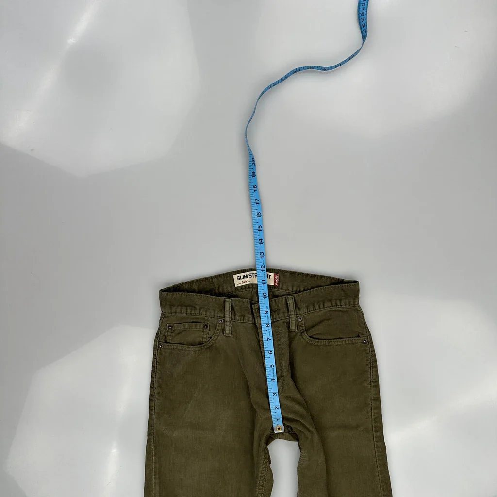 Levis Slim Jeans - 29W 31L Green Cotton - Image 4