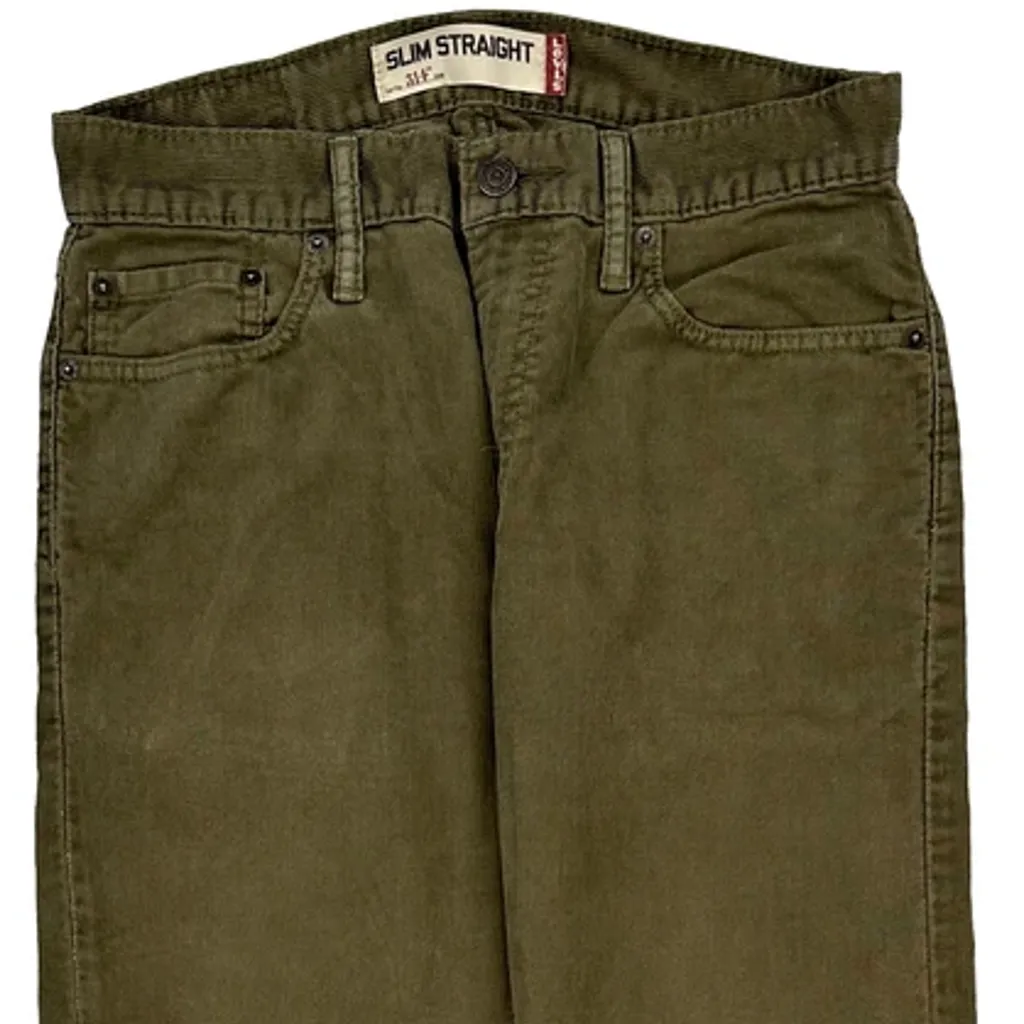 Levis Slim Jeans - 29W 31L Green Cotton - Image 9
