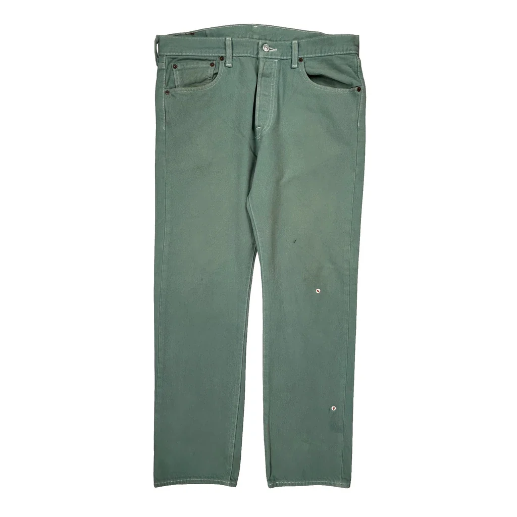 Levis Jeans - 34W 29L Green Cotton - Image 2