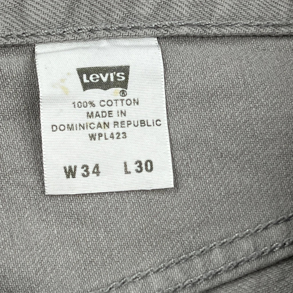 Levis Jeans - 34W 30L Grey Cotton - Image 6