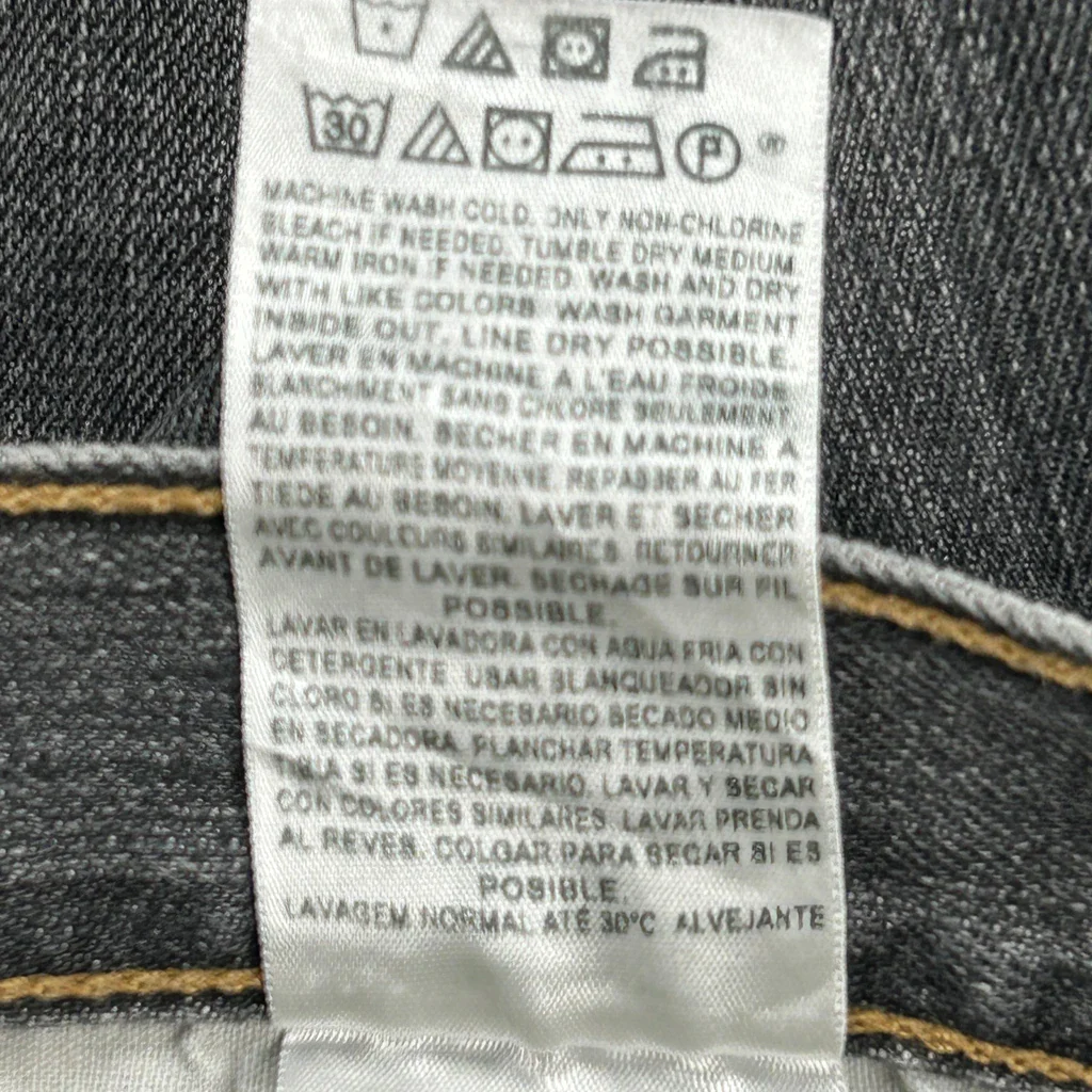 Levis Jeans - 34W 30L Grey Cotton - Image 6