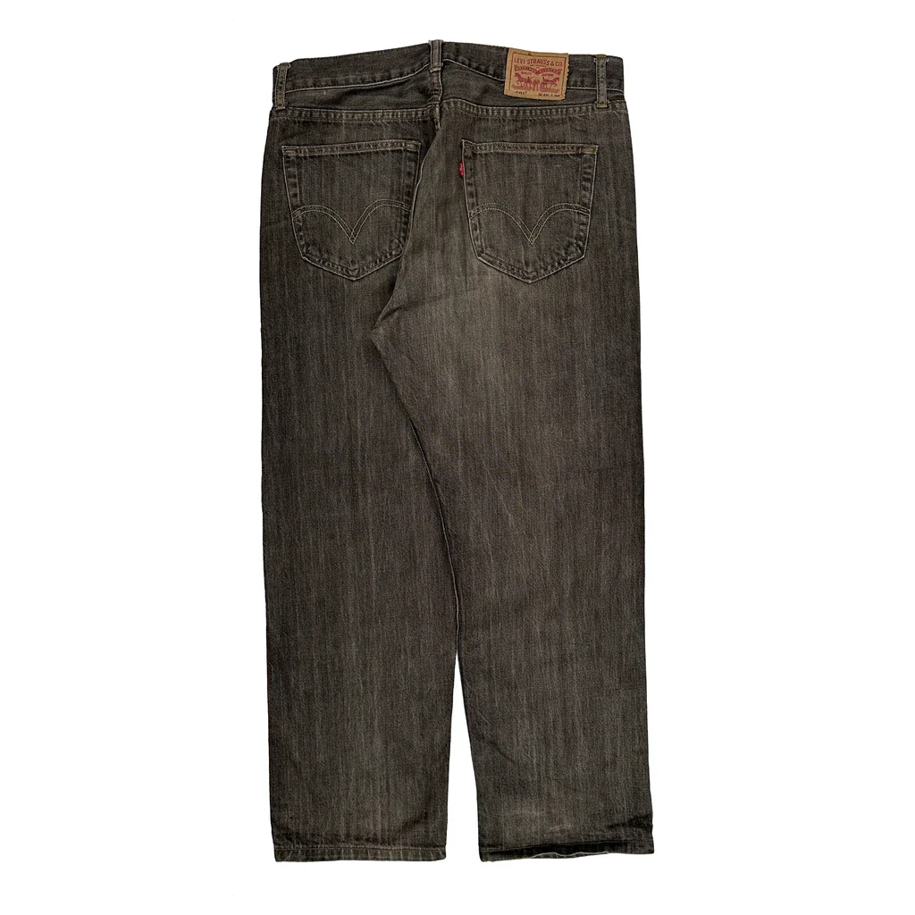 Levis 501 Jeans - 35W 30L Grey Cotton