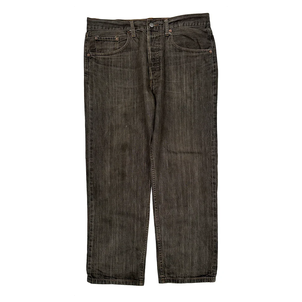 Levis 501 Jeans - 35W 30L Grey Cotton - Image 2