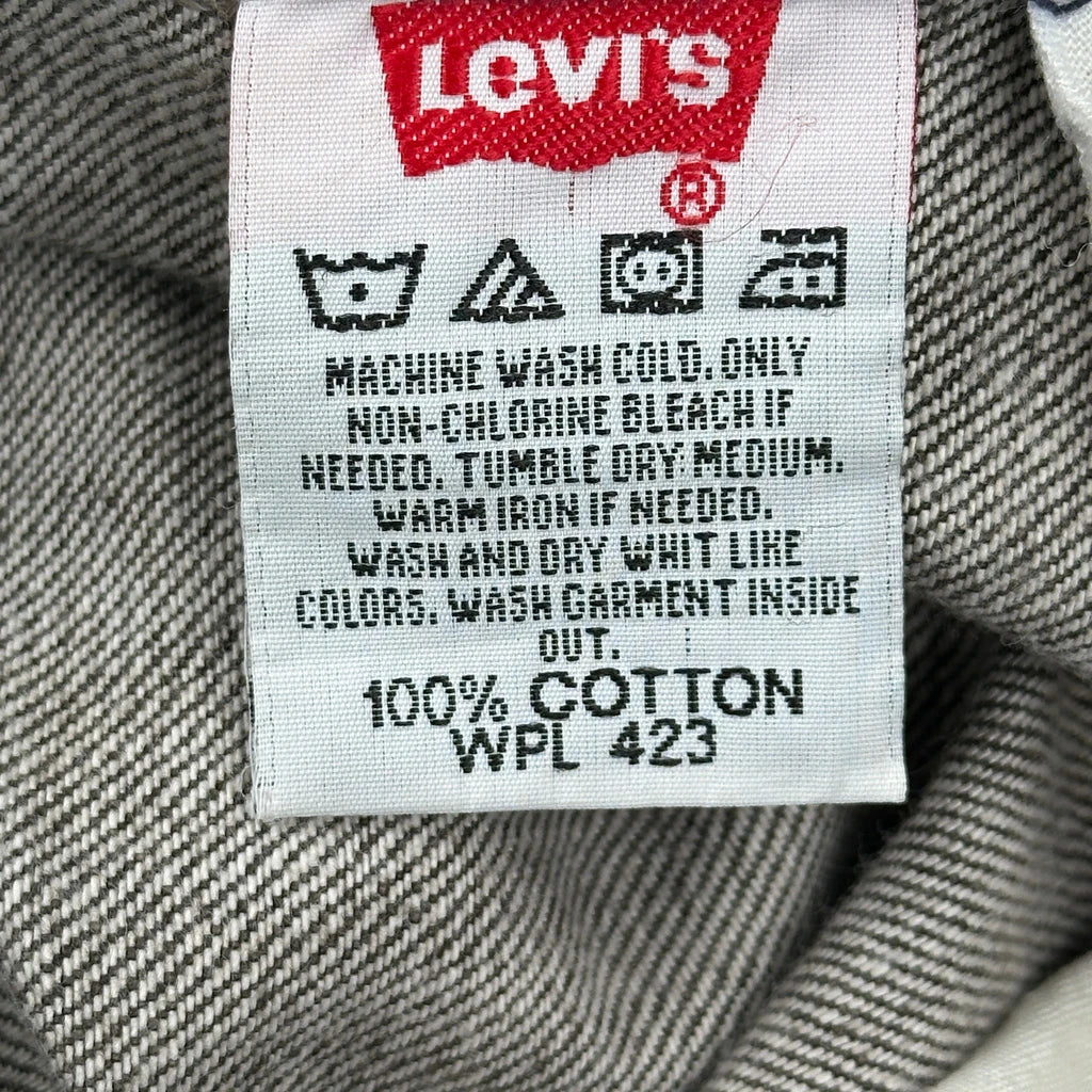 Levis 501 Jeans - 35W 30L Grey Cotton - Image 6