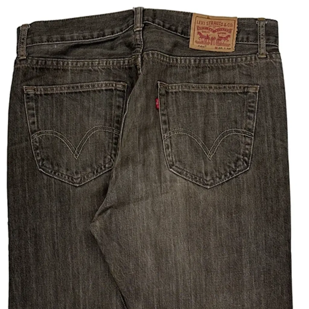 Levis 501 Jeans - 35W 30L Grey Cotton - Image 8