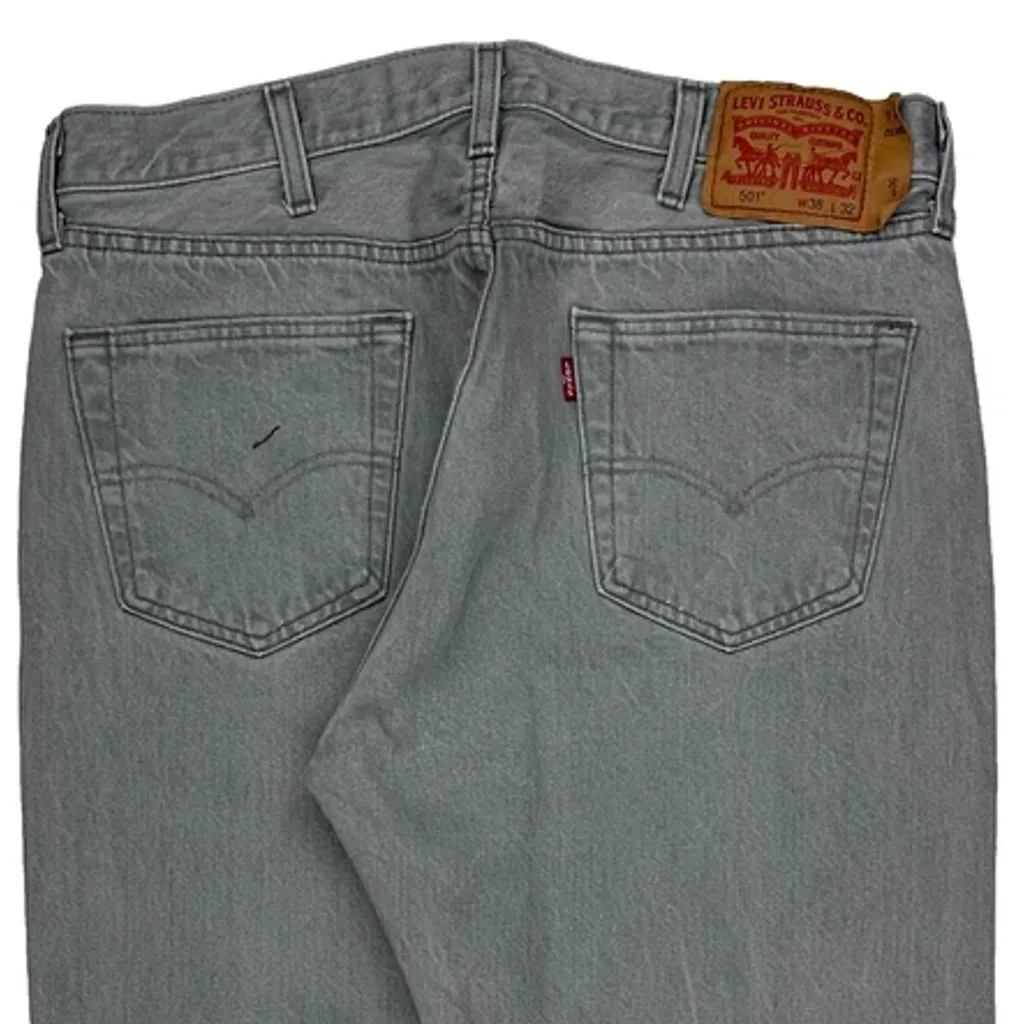Levis Jeans - 35W 30L Grey Cotton - Image 8