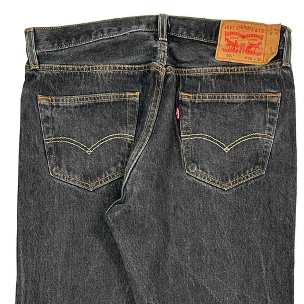 Levis Jeans - 36W 30L Grey Cotton - Image 8