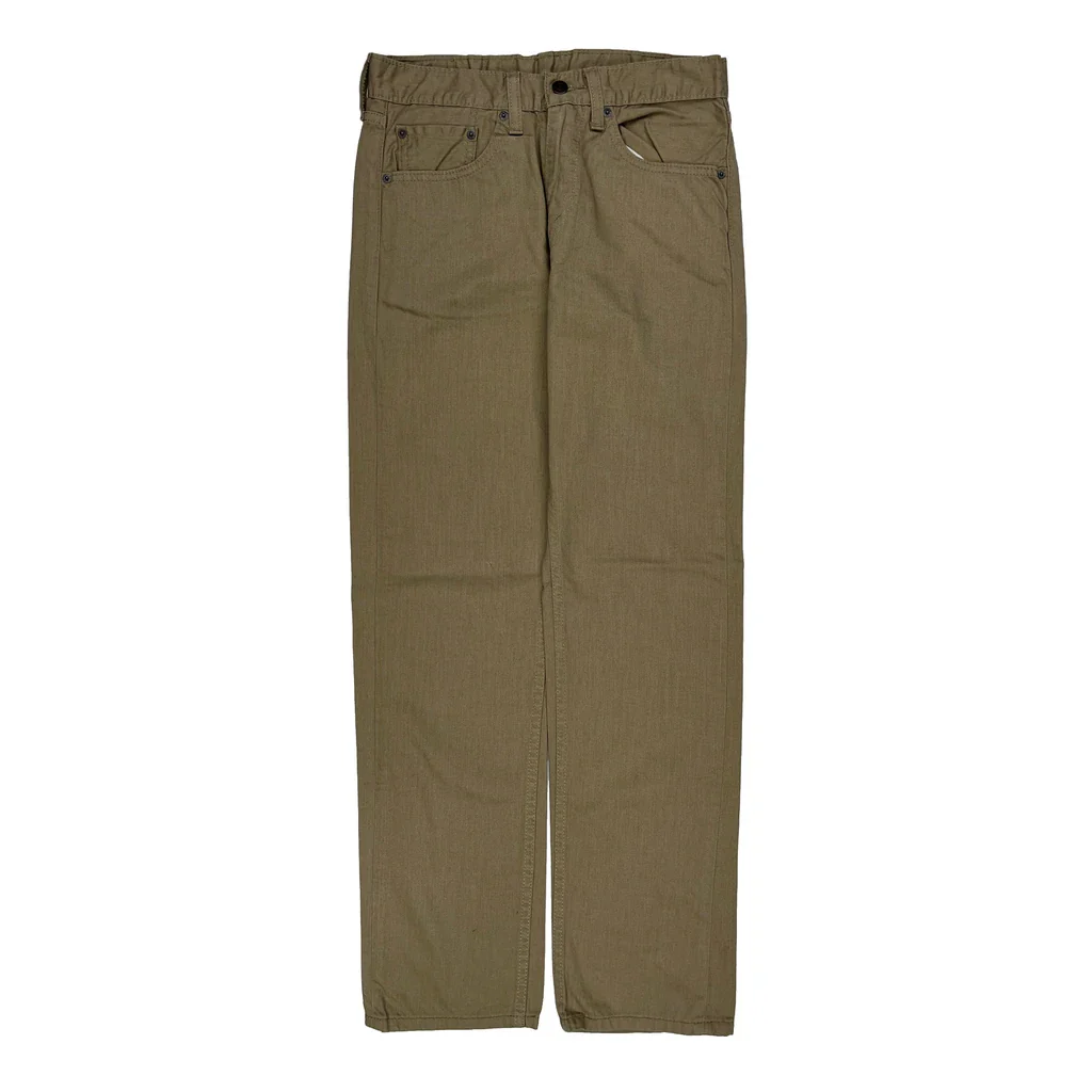 Levis 505 Jeans - 30W 32L Khaki Cotton - Image 2