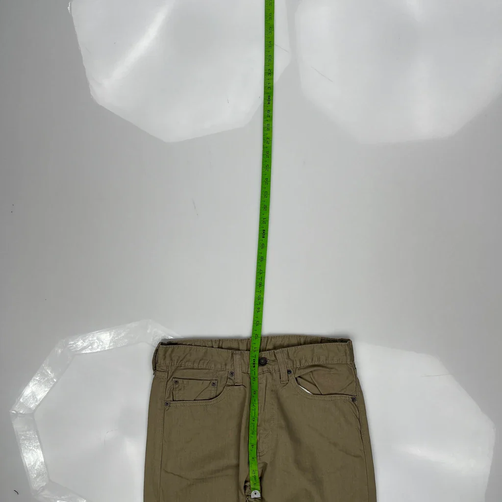 Levis 505 Jeans - 30W 32L Khaki Cotton - Image 4