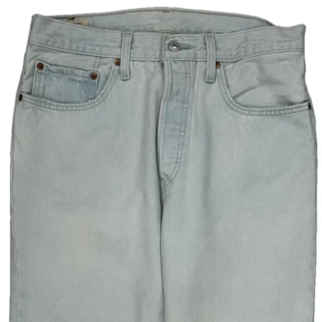 Levis 501 Jeans - 31W 28L Light Wash Cotton - Image 10