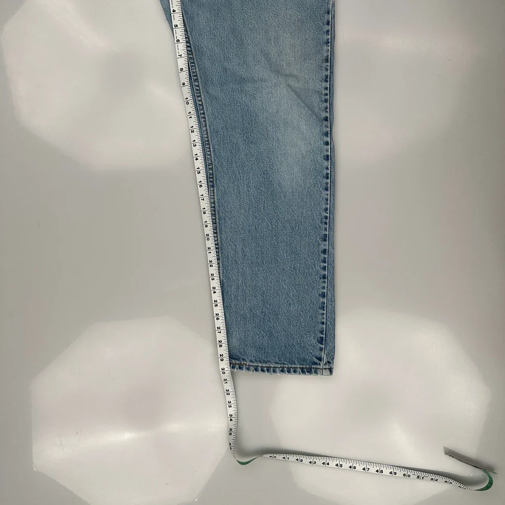 Levis 505 Jeans - 34W 30L Light Wash Cotton - Image 5