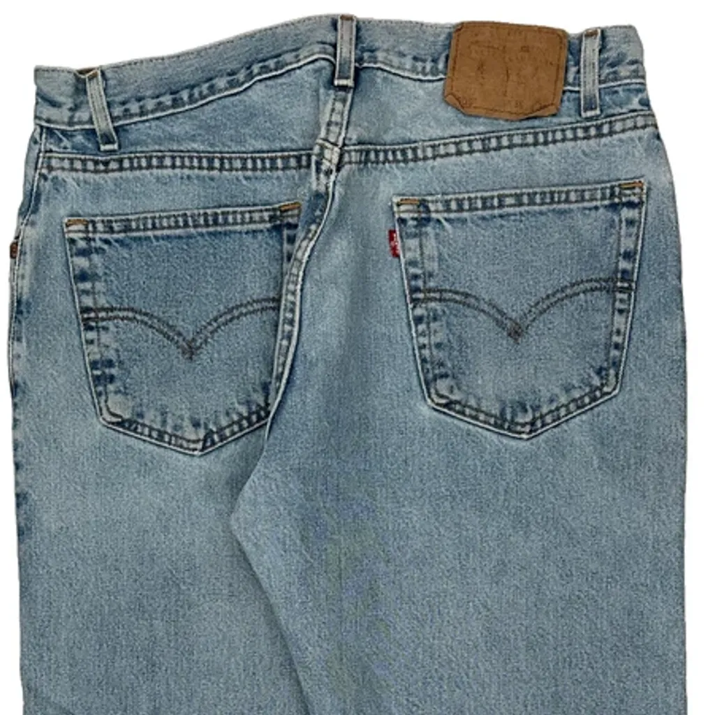 Levis 505 Jeans - 34W 30L Light Wash Cotton - Image 8