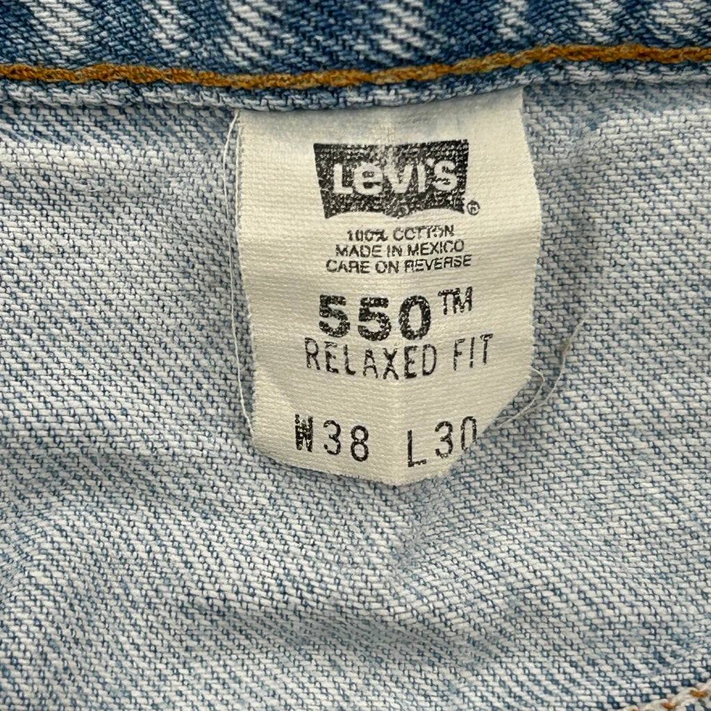 Levis 550 Jeans - 35W 30L Light Wash Cotton - Image 6
