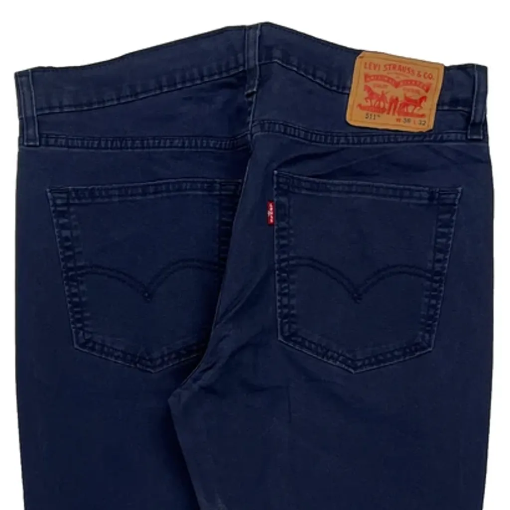 Levis Jeans - 36W 31L Navy Cotton - Image 7
