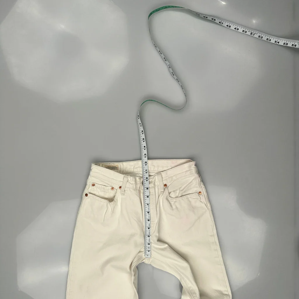Levis Jeans - 27W 30L White Cotton - Image 4